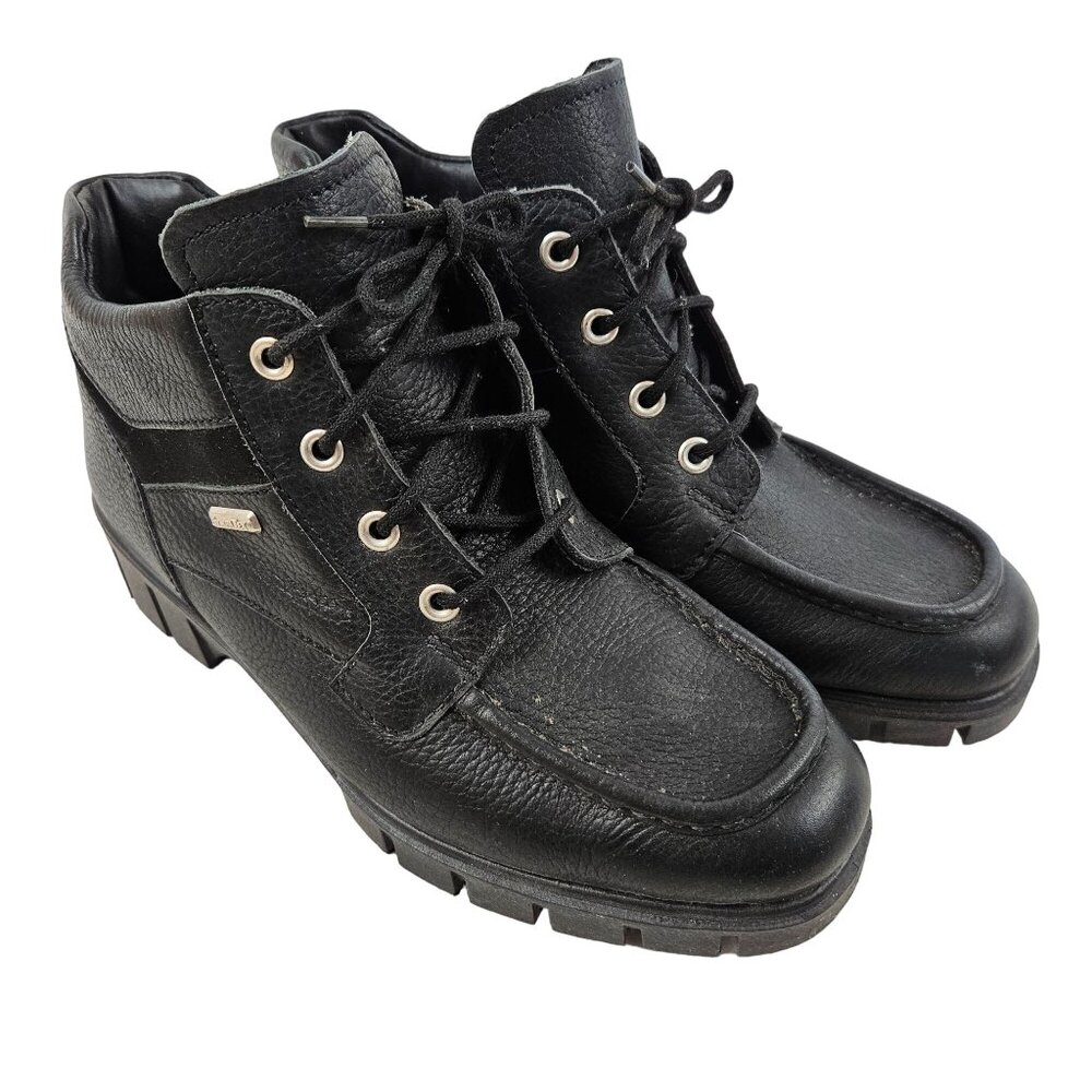 Rohde Ankle Boots Womes Size 7.5M Black Lace Up SympaTex Snow Hiking Lined